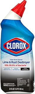 Clorox Toilet Bowl Cleaner Lime & Rust Destroyer 24 Ounces (00275) (Package May Vary)