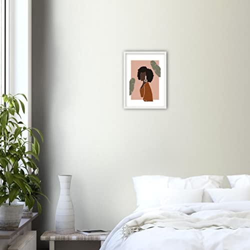 Impression d'art encadrée de pêche africaine pour un intérieur doux