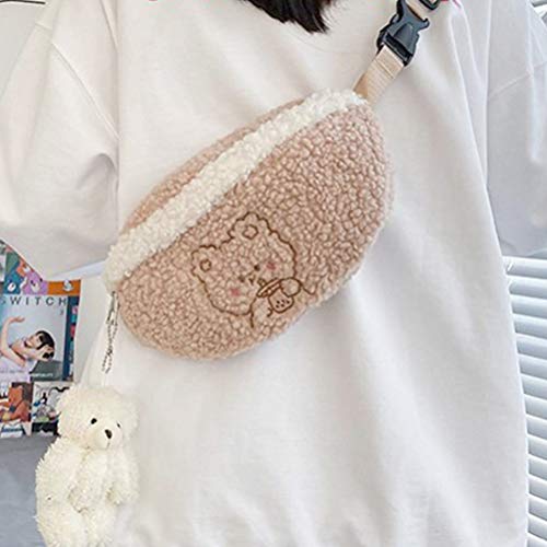 KESYOO Bolsa de Cintura de Animais para Meninas Fanny Pack Com Pingente de Urso para Adultos Criança