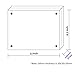 NIUBEE 8.5x11 Picture Frame, Clear Certificate Document Magnetic Photo Frame for Tabletop Display