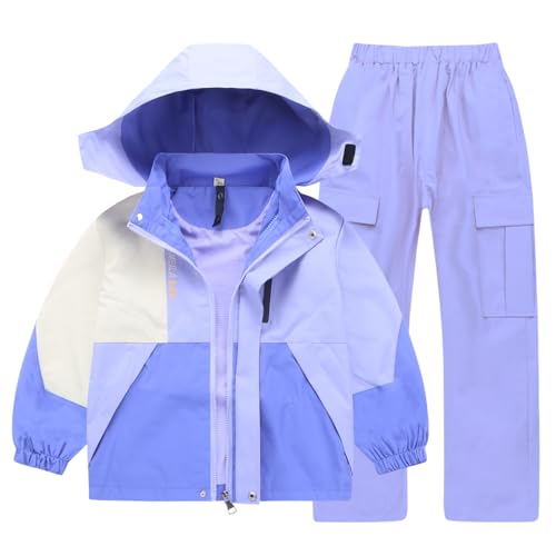 Unisex Kid Snowsuit Boy Outfit Snowboard Jacket and Pants Set Girl Ski Rain Coat