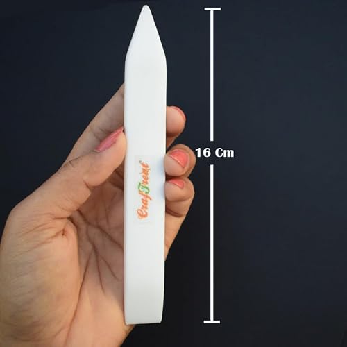 CrafTreat Teflon Bone Folder and Scoring Tool - Large Bone Folder - Paper Scorer for Paper Crafting, Bookbinding, Scrapbooking - Leather Burnishing Tool - Smooth, Ergonomic Tools (Large 1 pc) - Thumbnail 2