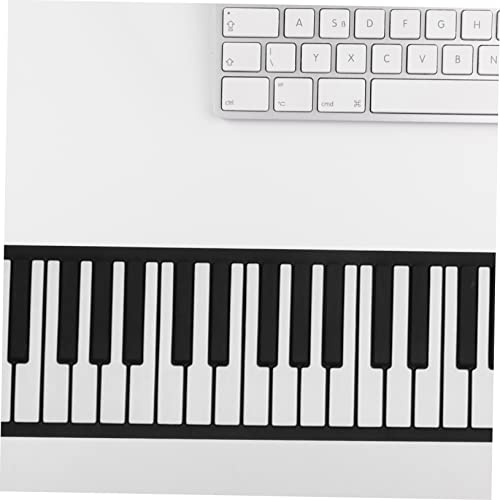 DRESSOOS 88 rouleau de piano clavier pliable piano pour débutant clavier portable piano enroulable piano à clavier en silicone piano électronique roulé à la main Gel de silice Black - Les Beatles, Paul McCartney, John Lennon, RIngo Starr, George Harrison DRESSOOS 88 rouleau de piano clavier pliable piano pour débutant clavier portable piano enroulable piano à clavier en silicone piano électronique roulé à la main Gel de silice Black – Image 5