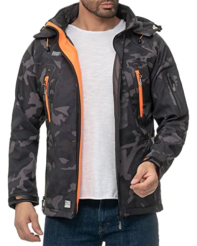 Geographical Norway Herren Jacke Techno-bans Camo - Black-Orange M Geographical Norway Herren Jacke Techno-bans Camo - Black-Orange M