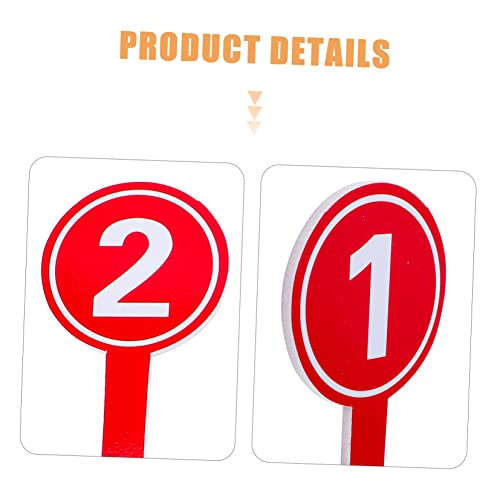 GANAZONO 10 piezas Paddles para puntaje Cornhole rojo miniatura 3