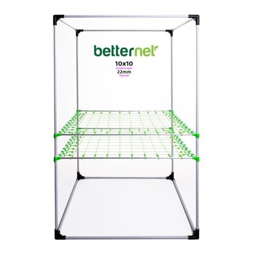 Elastisches Netz SCROG/Netz für besseres Pflanzenwachstum (120 x 120 cm) 14 Scrog Netz 150×150 cm Double Layer | Für Ø 22 mm Zeltstangen (10×10 Raster) | Flexibles Pflanzenstütznetz für Indoor Grow Box & Growzelte | Growber – Betternet