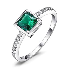 4-Emerald-Sterling Silver