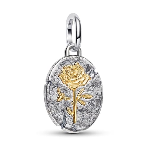 Charm PANDORA con medallón 764087C00 rosa para renovar el estilo de tu pulsera