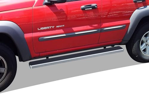 Estribos laterales Tuxtreme 6" para Jeep Liberty 2002-2007 miniatura 1