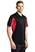 SPORT-TEK Men's Side Blocked Micropique Sport Wick Polo L Black/True Red