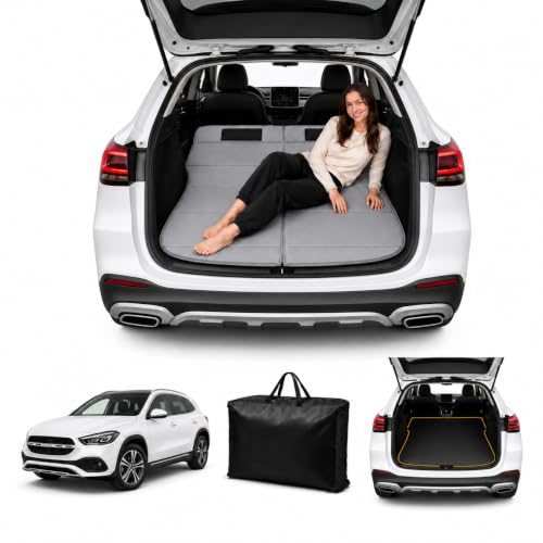 Image of Car Mattress for GLA 2015-2020, Upgraded Non-Inflatable Thickened Foam SUV Car Camping Mattress, Foldable Trunk Sleeping Pad Car Bed Mattress for Road Trips Camping Travel