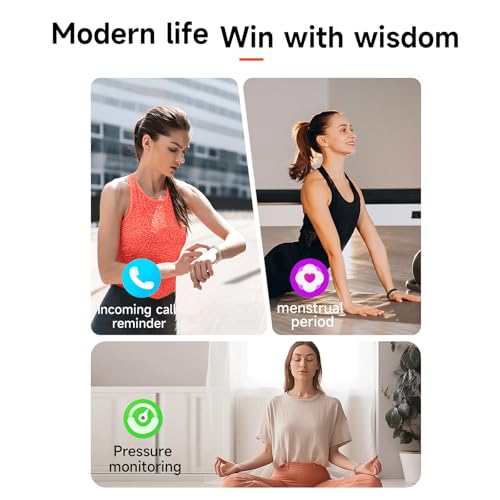 Smart Bracelet Watchs for Women Men Fitness Watch and SleepTrackers, Activity & Fitness Trackers/Heart Rate/Blood Pressure/ 24/7 Sleep Tracker,Waterproof & Free App - Image 3