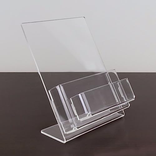 Porta folder de mesa A6 com porta cartão mesa