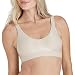 Bali Women's Comfort Revolution Wirefree Bra with Smart Sizes, Nude Retro Print, X-Large