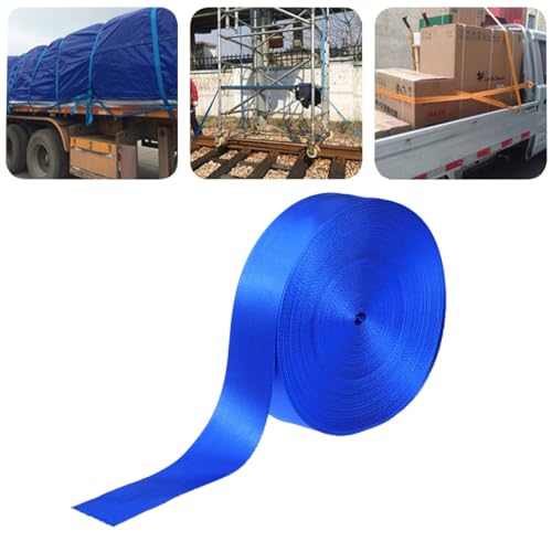 TEHAUX DIY Polyester Webbing Straps 5cm Wide 50yd Roll Versatile for Camping Boating Rafting Pet Collars Bag Handles Backpack Straps Sturdy Polyester Weave