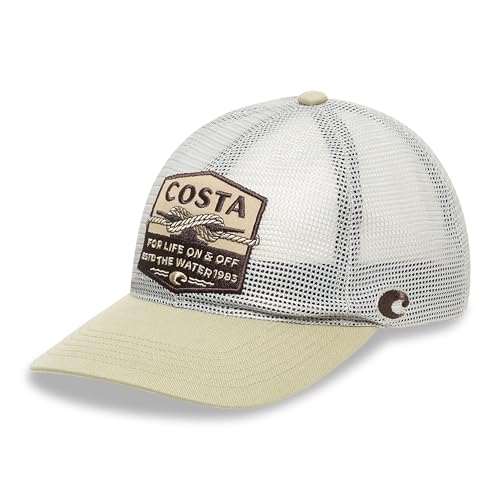 Costa Del Mar Mens All Over Mesh Hat, Dark Sage, One Size