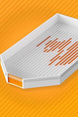 4 Pc Diamond Painting Trays With Lids/Covers, 2 Bead Trays & 2 Lids, Large Plastic Bead Sorting Trays, Diamond Gem Accessory, Diamond Art Tool, White Rhinestone Tray, Diamond Art Storage Containers #TOP1