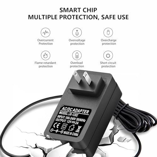 12V AC/DC Casio Charger Power Adapter Compatible for Casio Digital Piano Keyboard AD-A12150LW, AD-A1215LW, Casio Keyboard PX-130 PX-150 PX-330 PX-3S PX-5S CTK-6000 CTK-6300 CTK-7200 Power Supply Cord by ycwwzzh - Image 5