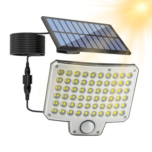 Iluminación exterior de pared solar brillante con diseño multifuncional para muros