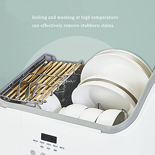 Draagbare Mini Vaatwasser, Compact Afwasmachine, 7 Programma's Mini Servies, Droge functie en licht voor appartementen… - Image 7