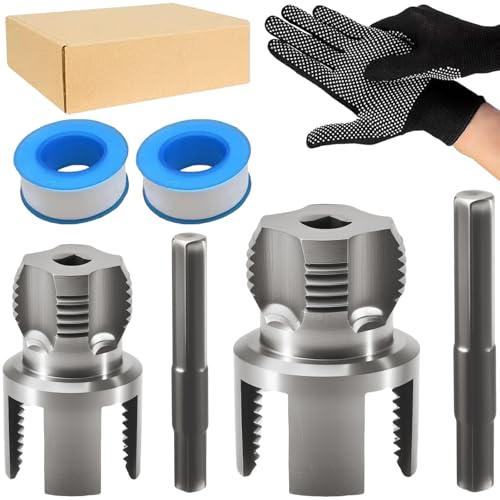 Joycabin Rohrgewindebohrer Set, 1/2 Und 3/4 Zoll Innen-Außengewindeschneider Set, Wiederverwendbares Integriertes Werkzeug Zum Innen Außengewindeschneiden Von Rohren für PPR-PVC-Rohre