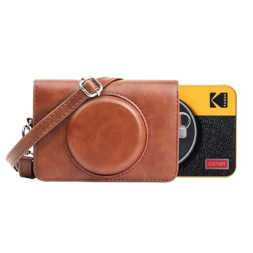 Funda de cuero PU para cámara Kodak Mini Shot 2 Retro miniatura 1