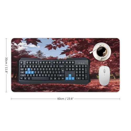 Burgundyred Desk Pad impermeable 30x60 cm miniatura 2