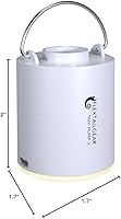 Vista 8 de FLEXTAILGEAR Tiny Pump X - Bomba de aire portátil de tamaño ultrapequeño - luz de campamento, con batería de 1300 mAh, recargable por USB