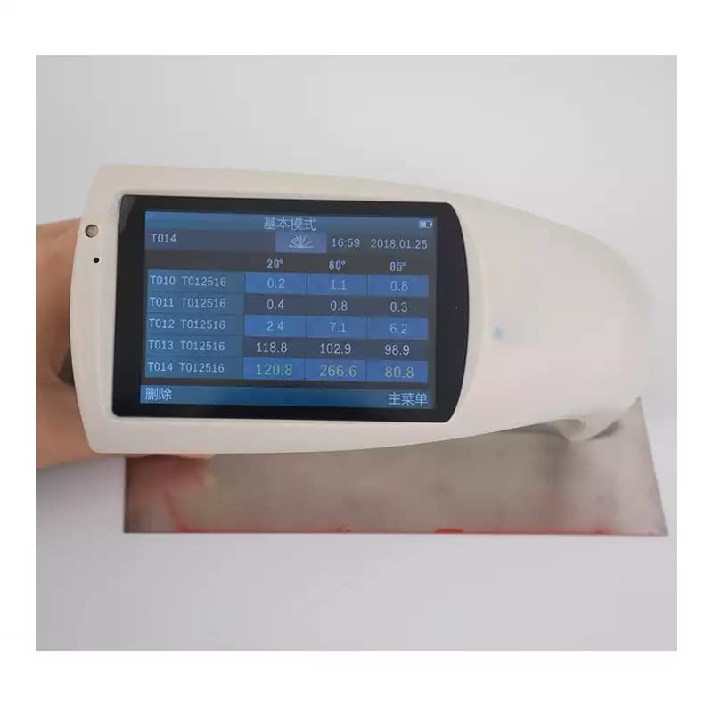 Glossmeter Auto Calibration Portable 3.5 inch Touch Screen Gloss Meter 1000GU 0.1GU