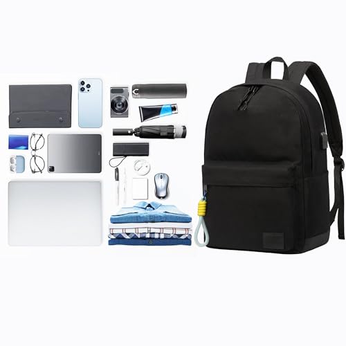 Image of SUPACOOL Casual Laptop Backpack for Men and Women, Backpack for College, USB Charging Port, Lightweight Pack Back