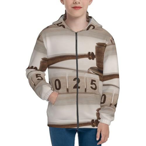 2025 Law Kids Pullover Hoodies Boys Zip Up Sweatshirts Girls Athletic Clothes with Pocket3