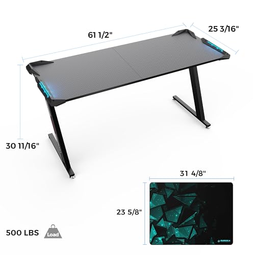 Luxury Gaming Desk with LED Lights