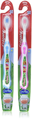 Colgate Kids My First Toothbrush, Soft, Ages 0-2 (colors vary) 1 ea ( Pack of 6)