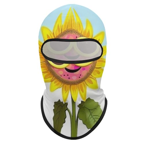 Balaclava con diseño de girasol para hombre y mujer, máscara facial transpirable con protección solar para senderismo, ciclismo, correr y conducir miniatura 7