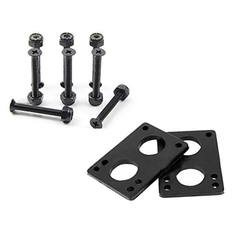 POHOVE Reparación Longboard Skateboard Riser Pads Set Cover