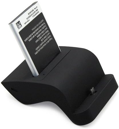 Dual USB Sync Battery Dock, Base Charger Holder, Black