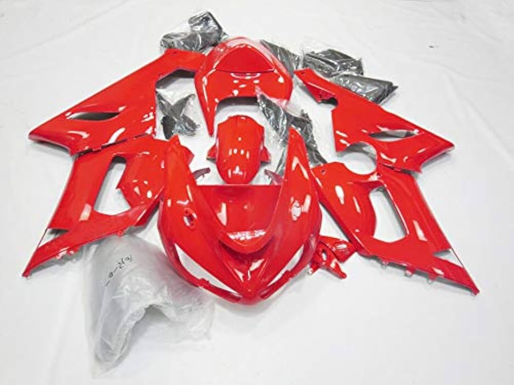 Lorababer ZX6R Plain Red Injection Fairing Kit for 2005-2006