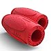 Thick Bar Grips 1.0 Turns Barbell, Dumbbell, and Kettlebell Into Thick Gripz For Muscle Growth. Strengthen For Weight Training/Bodybuilding/Strongman/WOD (Red, 1.0 (Beginner Thick Grip))
