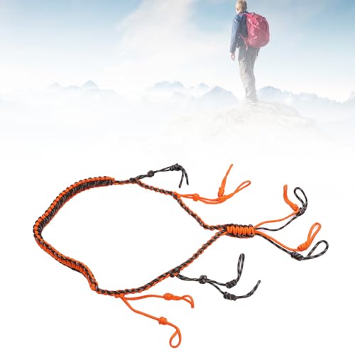 Tbest Vielseitiger Nylonhalter Lanyard, Praktisch und Sicher für Camping, Outdooraktivitäten, Wandern und tägliche Verwendung, Komfortabel und stilsicher Design (Orange)