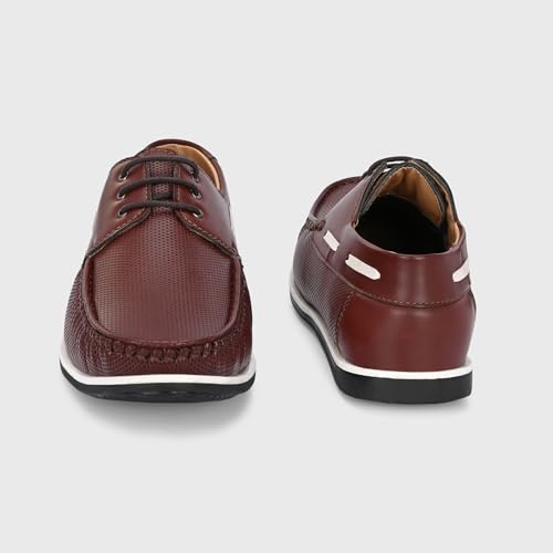 Image of Centrino Office Formal Shoes for Men | Shoes for Man Stylish | Lace-Up Design | Cushioned Insole | Lightweight Comfortable Leather Shoes | Mens Formal Shoes for Business Professional & Daily Office Wear (7630)