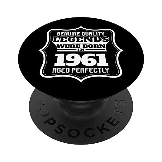 Regalos de cumpleaños 62 para mujeres, regalo de cumpleaños para él 1961 PopSockets PopGrip Intercambiable