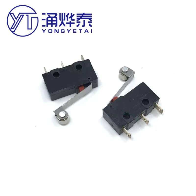 Wiring Connecting Terminals - 10PCS Micro Switch ZW12-N Roller 3Pin KW11-3Z with Handle Pulley Metal Wheel