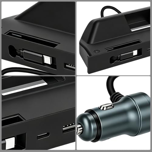 USB Hub for Tesla Model 3 Y Multi Port Charger Dock - 4