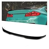 Kojem Rear Trunk Spoiler Wing Lip Compatible with 2017-2023 BMW G30 5 Series 4 Door Sedan F90 M5 Tail Wing Rear Trunk Lid - Glossy Black