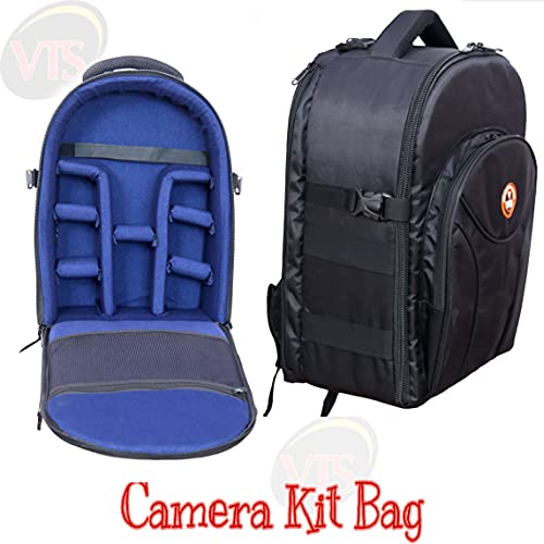 Image of VTS DSLR Camera Bag - Waterproof Backpack & Shoulder Carry Case for Camera, Lens, Tripod & Accessories