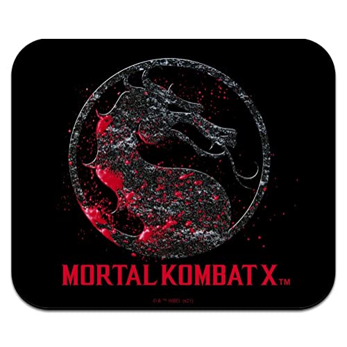 Mortal Kombat X Splatter Logo Low Profile Thin Mouse Pad...