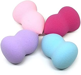 اربع اسفنجات قرع ليس لديها وقت لتنعيم اسفنجات المكياج التجميلية، ضمان لمدة عام واحد