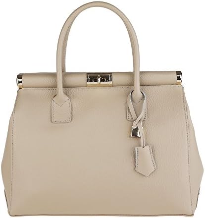 Chicca Borse Handbag Borsa a Mano da Donna con Tracolla in Vera P...