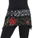 Der Kurze Zipfel-Wickelrock aus Fleece mit Tasche kann im Sommer als Minirock und im Winter als Cacheur oder Nierenwärmer getragen werden