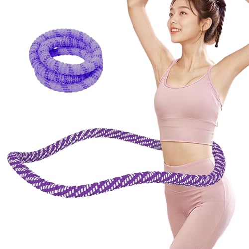 ソフトフラフープ フラフープダイエット用 ベリー フィットネス ウェイト付き 折りたたみ式 1.5kg 省スペース ポータブル コンパクト 静音設計 スプリングフラフープ ソフト 脂肪燃焼/筋トレ ウエスト シェイプアップ リング 室内 大人用 公園用 男